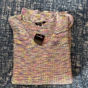 George Plus Women's Long Sleeve V-Neckline Sweater - Multi Colour